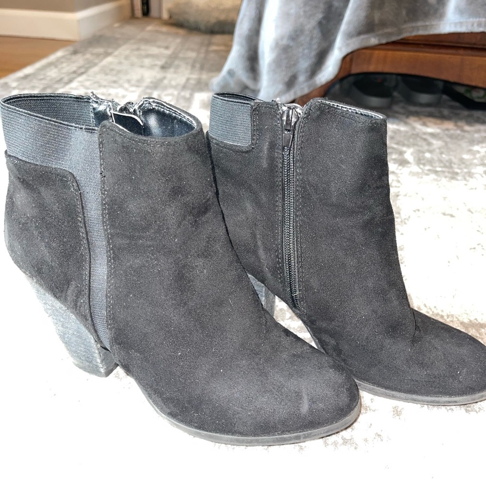 Black Heeled Ankle Booties
